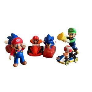 Mario & Sonic Toy Lot of 6